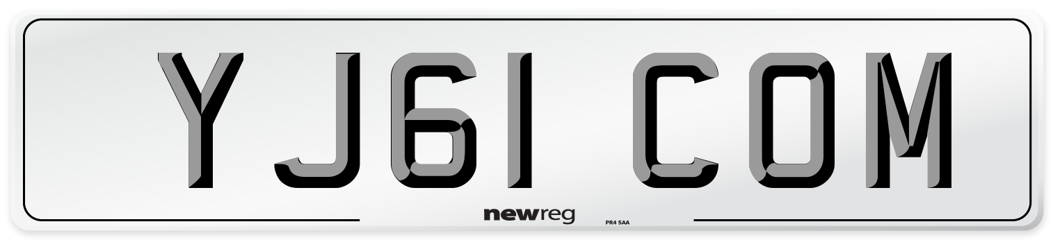 YJ61 COM Number Plate from New Reg